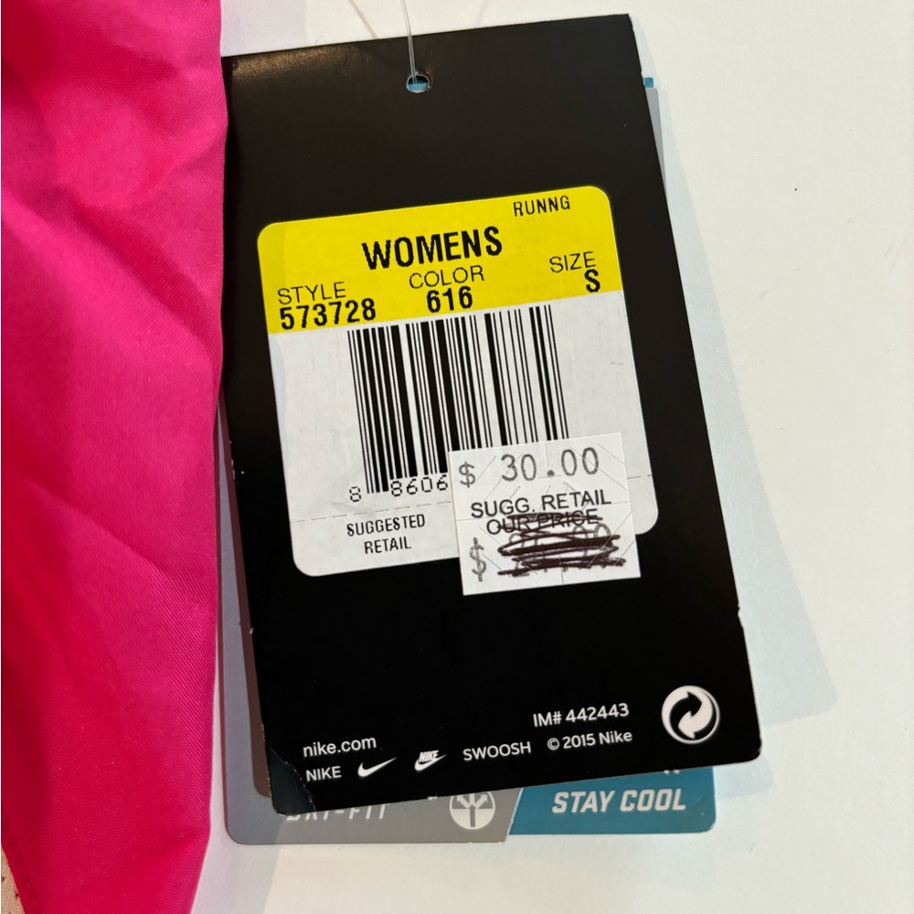 NIKE Sz Small NWT Women's Pink Running Shorts - Picture 7 of 7